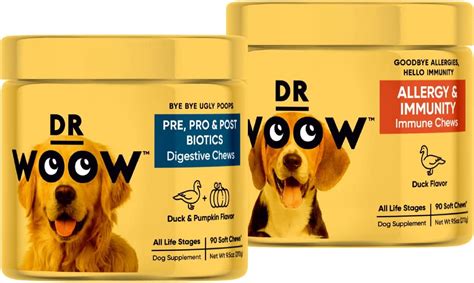 Dr Woow Probiotics For Dogs Allergy Support Soft Chew