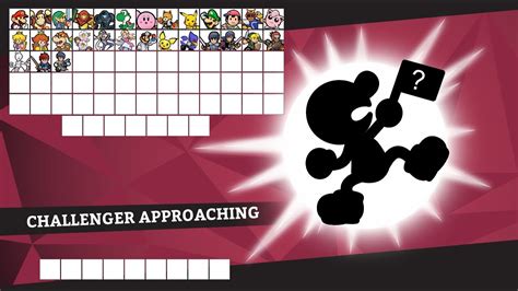 Paper Super Smash Bros Ultimate Roster Mr Game And Watch Youtube