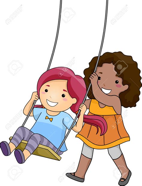 Girl On Swing Clipart Free Download On Clipartmag