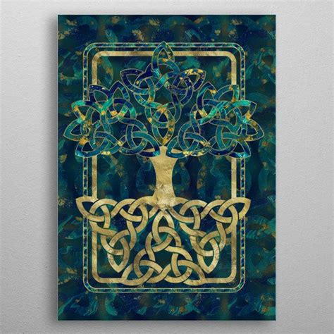 Tree Of Life Yggdrasil Poster By Lioudmila Perry Displate Poster
