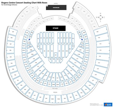 Rogers Centre Seating Charts For Concerts
