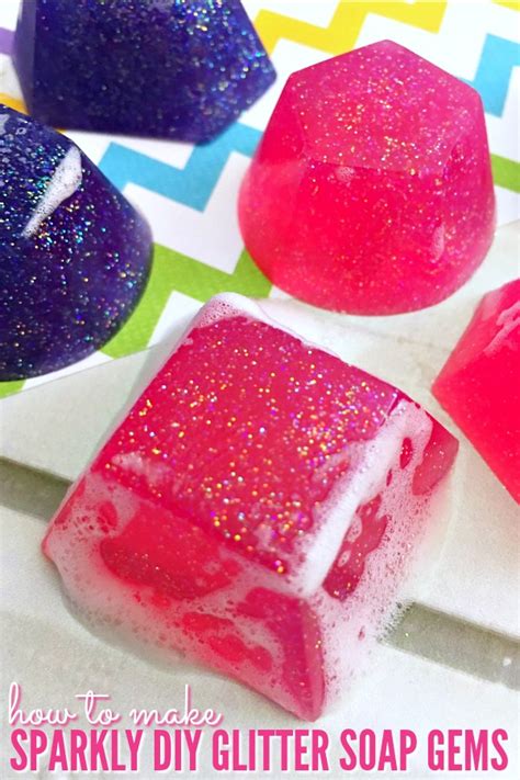 However, the downside of lye is that it is a corrosive substance, which could bring about burns, scarring and injury, if not used with proper precaution. How to Make Sparkly DIY Glitter Soap Gems - Happy Mothering