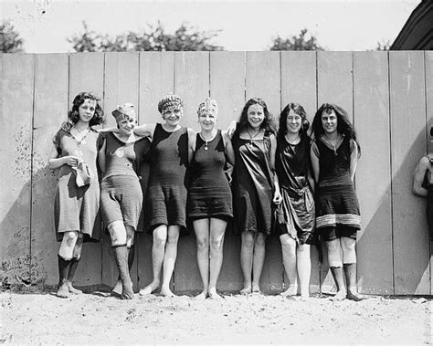 roaring twenties beach fashion photos of the classic unisex bathing suits the vintage news
