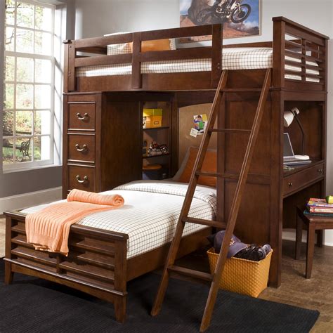 Ez2 get furniture offers a wide selection of bunk beds included with each order is a 3 month warranty. Twin Loft Bed Unit with Built-In Desk and Chest by Liberty Furniture | Wolf and Gardiner Wolf ...