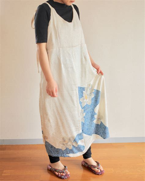 White Silk Kimono Summer Long Dress No 445