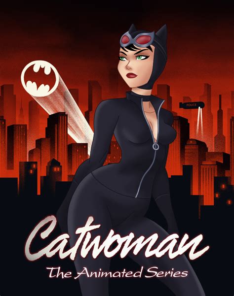 Catwoman Was Done Using A Sketch By Bruce Timm And The Background Is From One Of The Batman Tas