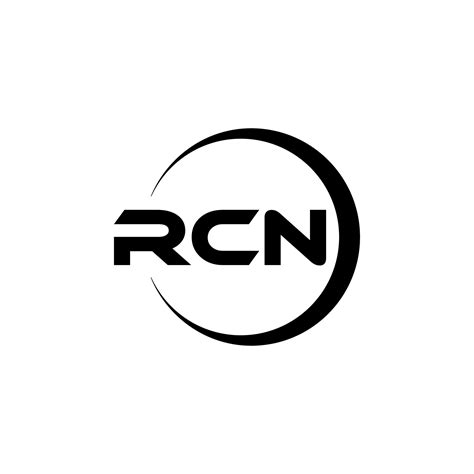 RCN letter logo design in illustration. Vector logo, calligraphy