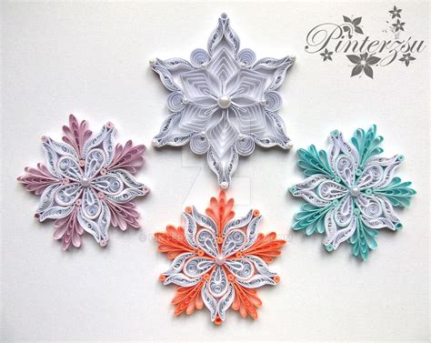 Quilled Snowflakes By Pinterzsu On Deviantart