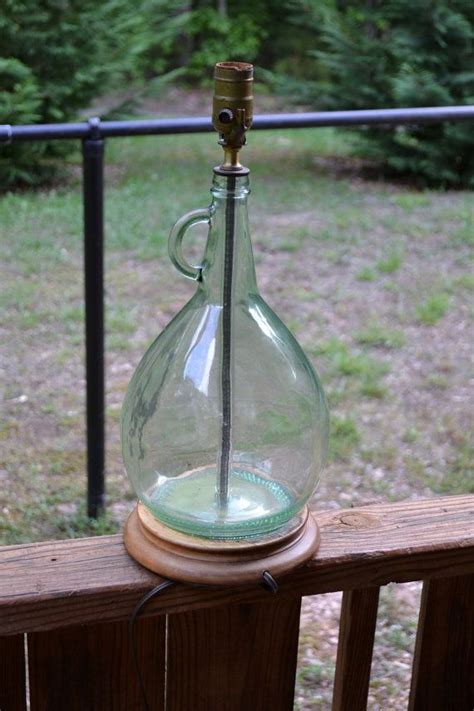 From floor lamps to desk lamps and novelty lamps, we have functional lamps and lamp shades in the size, shape & color want. Vintage Wine Bottle Lamp Glass Wood Table Lamp by ...