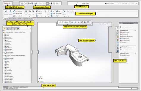Part 1 Anatomy Of The SOLIDWORKS User Interface