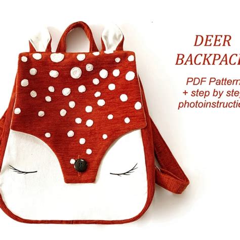 Blake Toddler Backpack Pdf Sewing Pattern Etsy