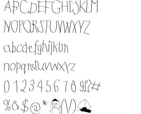 Childrens Handwriting Font An Excellent Childrens Writing Style