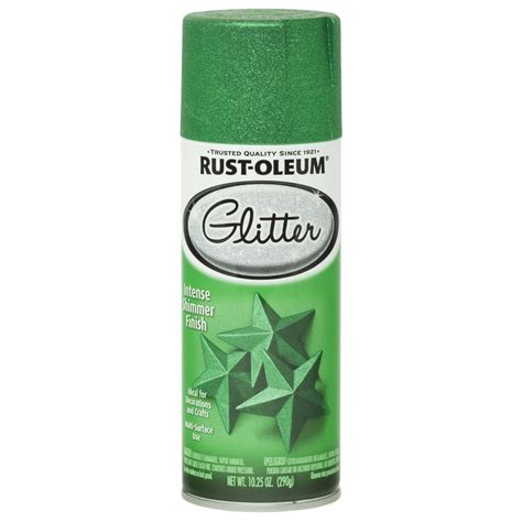 Rust Oleum Satin Kelly Green Glitter Spray Paint Actual Net Contents
