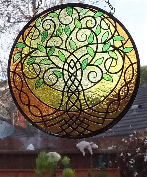 Tree Of Life Suncatcher Stained Glass Look Hanging Mandala