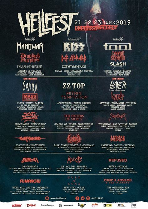 The event focuses on heavy metal music and is considered to have the most significant turnover in france. Hellfest Open Air, 21.06. - 23.06.2019 in Clisson ...