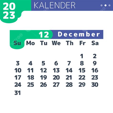 Gambar 2023 Kalender Bulanan Kalender Desember Desember Kalender Meja