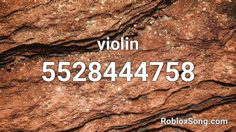 Violin Roblox Id Roblox Music Codes