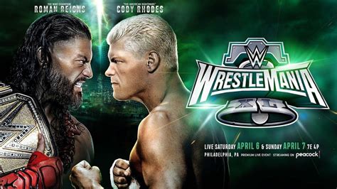 Roman Reigns Vs Cody Rhodes Undisputed WWE Universal Championship Wrestlemania YouTube