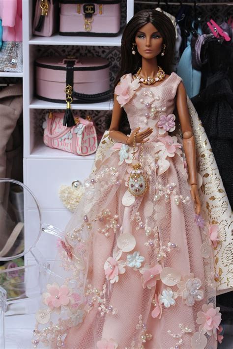 Barbie Pink Dress Barbie Gowns Doll Dress Sewing Barbie Clothes Doll Clothes Royal Gowns