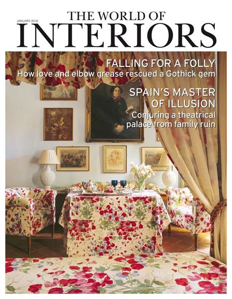 The World Of Interiors Back Issue January 2016 Digital In 2021