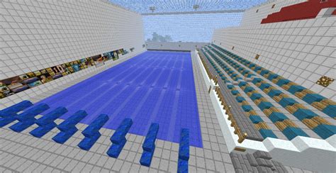 Pool side, garden and home. swimming pool Minecraft Map