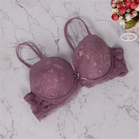 buy 2018 brand new sexy lace bra solid flower three quarters women underwear