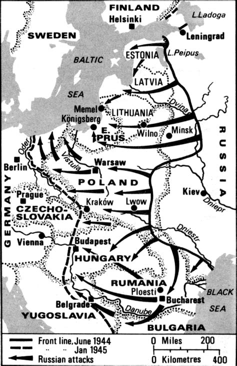 Soviet Advance June 1944 To January 1945