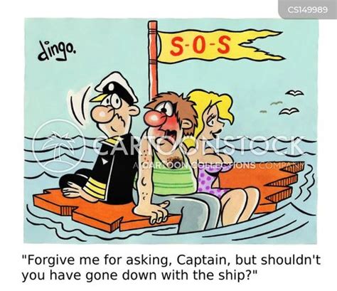 Cartoon Cruise Ship Sinking