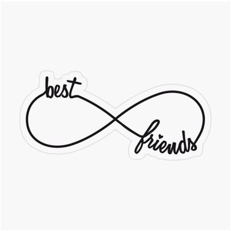 Best Friends Forever Infinity Sign Sticker By Beakraus Best Friends