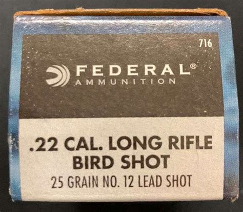 Federal Ammunition Game Shok 22 Cal Long Rifle Bird Shot 500 Rounds Metzger Property