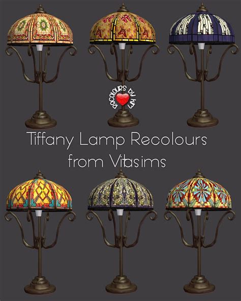 Tiffany Lamp Recolours Mesh Is Included Sfs Box Sims