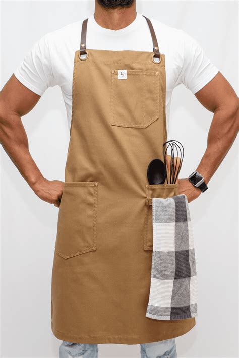 Chefs Satchel Apron With Leather Straps Northwestern Cutlery