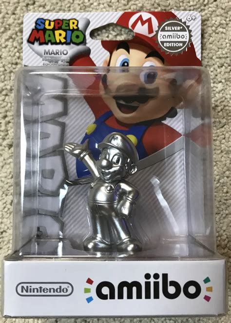 Amiibo Nintendo Super Mario Silver Edition