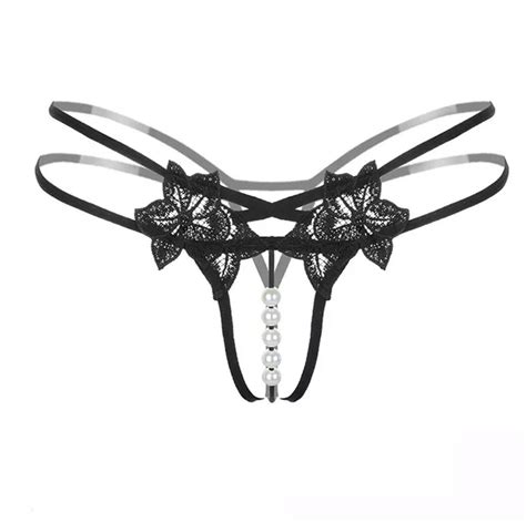 Sexy Crotchless G String Stretchy Hollow Embroidery Plastic Etsy