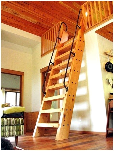 Ships Ladder Share Tiny House Stairs Tiny House Loft Cabin Loft