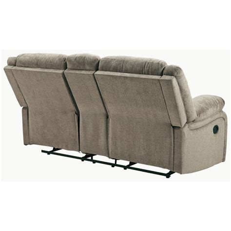 Signature Design By Ashley Draycoll Power Reclining Loveseat In Pewter
