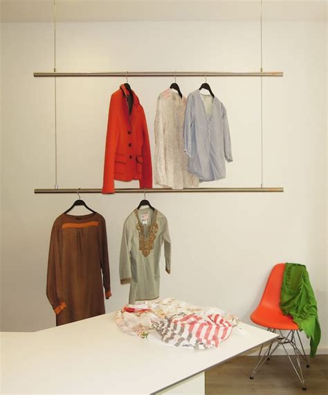 Hanging Clothes Rack Ceiling Mounted Design By Raumform33