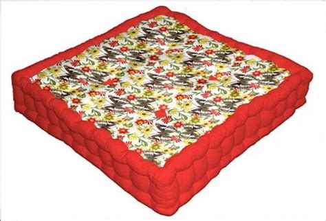 multicolor 100 cotton printed box cushion size 40 x 40 x 8 cm at rs 227 piece in karur