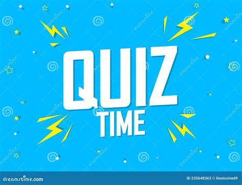 Quiz Time Banner Design Template Stock Illustration Illustration Of