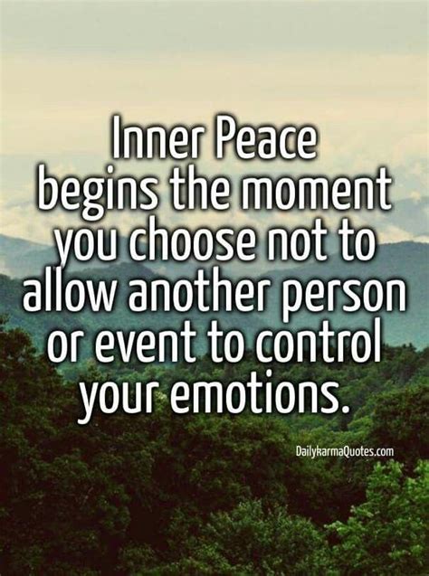 Inner peace (or peace of mind) refers to a state of being mentally and spiritually at peace, with enough knowledge and understanding to keep oneself strong in the face of may these quotes inspire you to live your life with inner peace. Now I just need to remember that. ;) | Inner peace, Ending ...