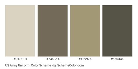 Us Army Uniform Color Scheme Brown