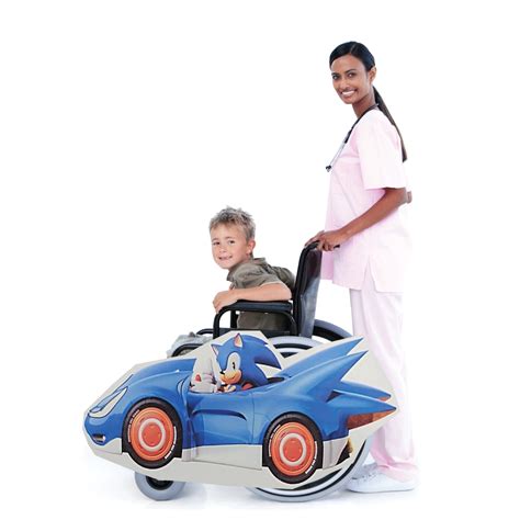 Sonic Car Lookalike Wheelchair Costume Childs Rolling Buddies
