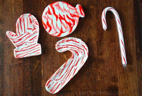 Melted Candy Cane Christmas Ornaments Crafty Morning