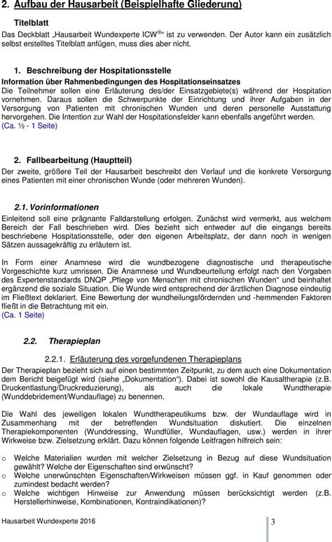 Um die betroffenen fachgerecht zu versorgen, ist modernes wissen und die fähigkeit zur interdisziplinären zusammenarbeit mit. Hausarbeit Wundexpertin Icw Ausblick - Hausarbeit ...