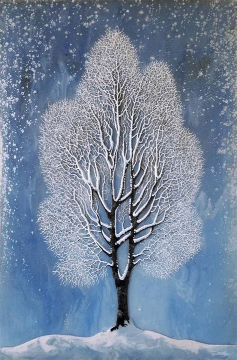 Winter Harmony Painting By Jon Rattenbury Saatchi Art