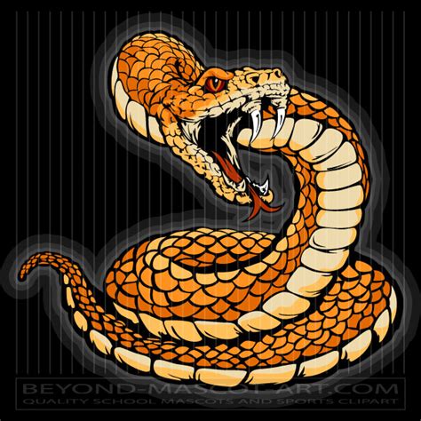 Rattlesnake Clipart Graphic Vector Viper Image EPS