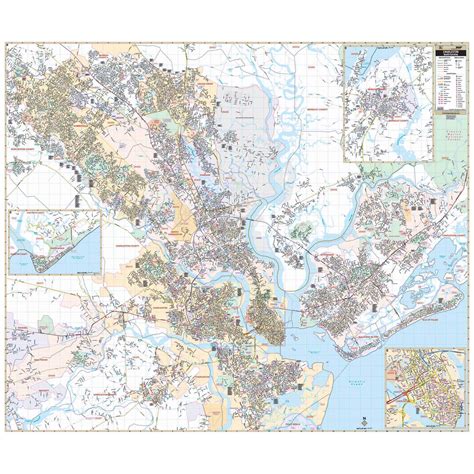 Charleston Sc Wall Map Shop City And County Maps