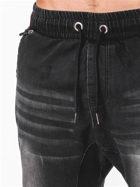 Mens Jeans Joggers Black P651 Modone Wholesale Clothing For Men