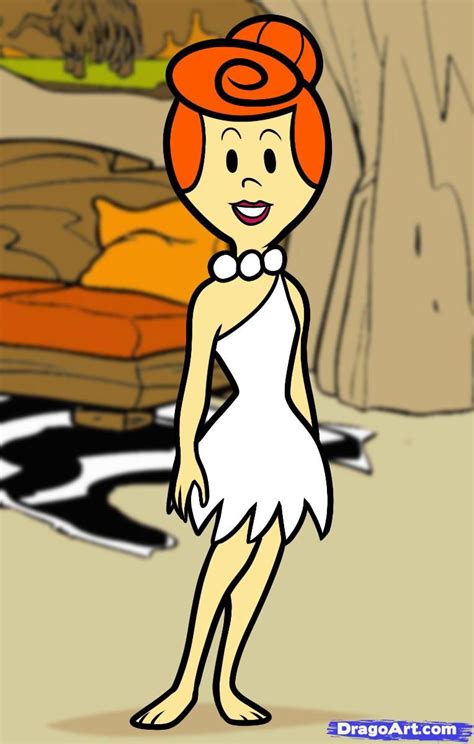 How To Draw Wilma Flintstone By Dawn Classic Cartoon Characters Drawing Cartoon Characters