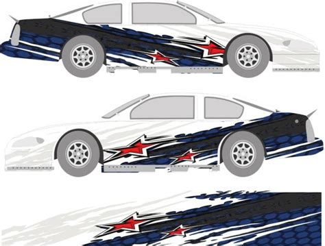 Race Car Side Wrap Laminated Print 103 Late Model Super Stock Street